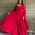 Women’s red anarkali gown with dupatta party wear ethnic dress