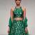 Emerald Green Embroidered Silk Lehenga Set