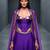 Purple Silk Corset Top Lehenga Set