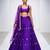 Purple Embroidered Silk Lehenga Set