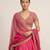 Hot Pink Embroidered Silk Lehenga Set