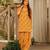 Mustard designer cambric cotton printed kurti set with salwar & dupatta – full stitched daily & office wear