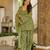 Green designer cambric cotton printed kurti set with salwar & dupatta – full stitched daily & office wear