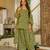 Green designer cambric cotton printed kurti set with salwar & dupatta – full stitched daily & office wear