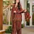 Marooncambric cotton printed kurti set with salwar & dupatta