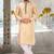 Fawn dupion art silk  kurta with patten work&hand work