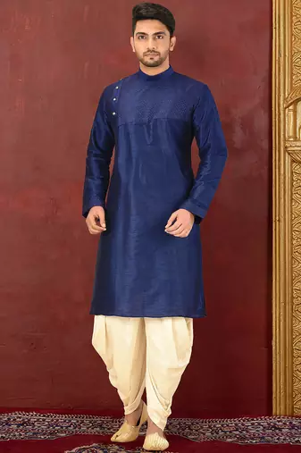 Machine dk work in front and hand churidar