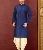 Machine dk work in front and hand churidar