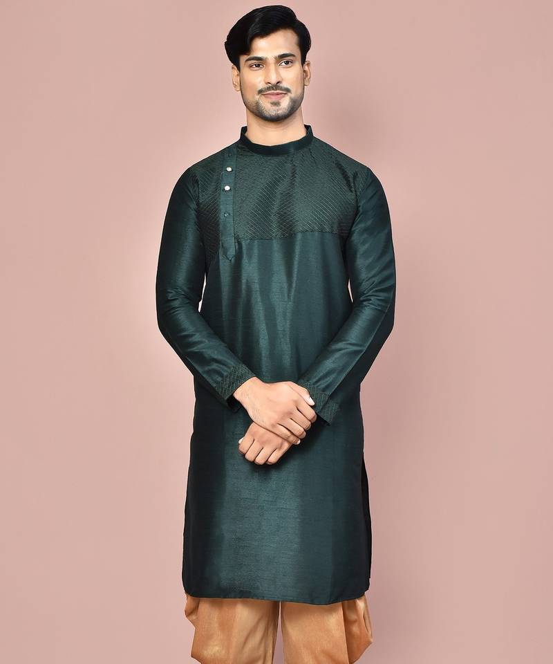 Machine dk work in front and hand churidar