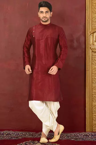 Machine dk work in front and hand churidar