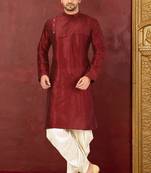 Machine dk work in front and hand churidar