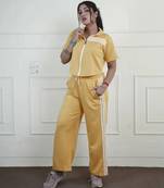 Yellow imported roman thread free size co ord set