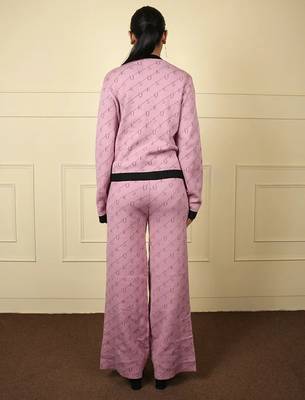 Lavenderblack imported soft fabric thread free size co ord set 4