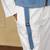 White denim blue stretchable fabric zipper free size co ord set