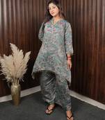 Multicolor muslin (soft and comfortable) muslin free size co ord set