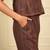Rust brown korean net net free size co ord set