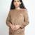 Beige woolen strecthable free size co ord set