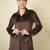 Brown velvet supersoft strecthable sarwoski embroidery pattern free size co ord set