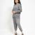 Grey woolen strecthable free size co ord set