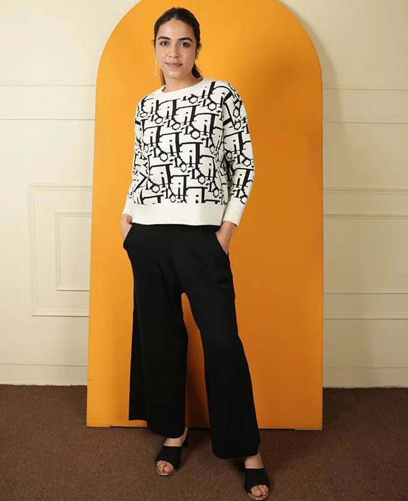 White strecthable imported fabric digital free size co ord set