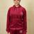 Mehroon velvet supersoft strecthable fabric zipper with hoddie pattern free size co ord set