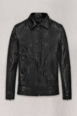 men's black lambskin leather biker jacket vintage inspired look superior 1