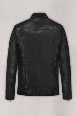 men's black lambskin leather biker jacket vintage inspired look superior 2