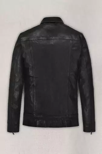 men's black lambskin leather biker jacket vintage inspired look superior
