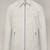 Men’s white leather jacket – modern minimalist zip-up casual slim fit coat