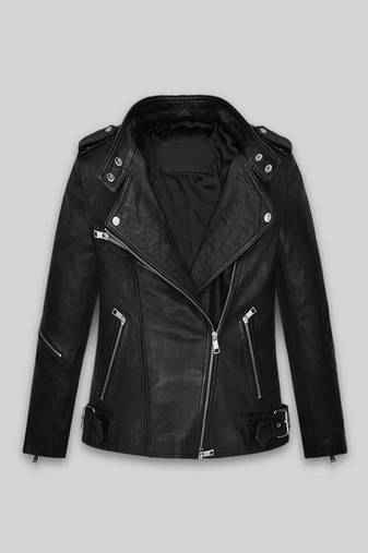 men's black lambskin leather biker jacket classic moto zip style exclusive stylish