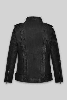 men's black lambskin leather biker jacket classic moto zip style exclusive stylish 2