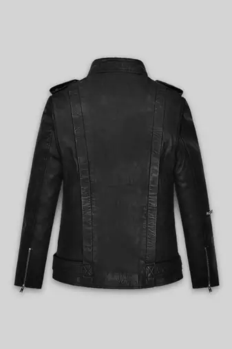 men's black lambskin leather biker jacket classic moto zip style exclusive stylish