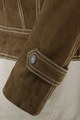 men's brown suede leather jacket classic zip up style superior 4