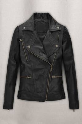 men's black lambskin leather biker jacket classic moto zip style exclusive authentic 1