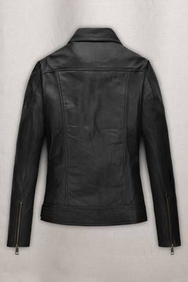 men's black lambskin leather biker jacket classic moto zip style exclusive authentic 2