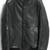 men’s black leather jacket – bomber fit trucker button front outerwear