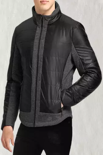 men's black lambskin leather jacket classic zip up style exclusive authentic