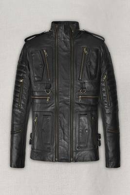 men's black lambskin leather biker jacket classic moto zip style exclusive genuine 1