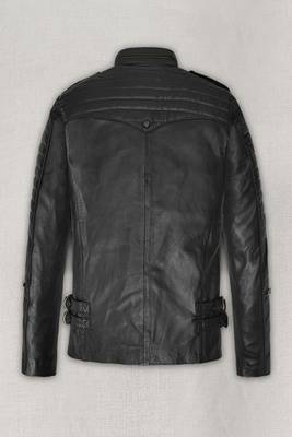 men's black lambskin leather biker jacket classic moto zip style exclusive genuine 2
