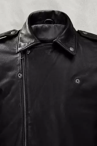 men's black lambskin leather jacket classic zip up style exclusive genuine