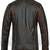 Men’s dark brown genuine leather jacket – slim fit stand collar cafe racer style with four pokets