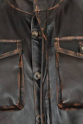 men's dark brown lambskin cafe racer jacket stand up collar premium 4