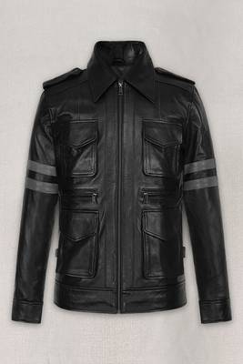 men's black lambskin leather jacket classic zip up style exclusive superior 2