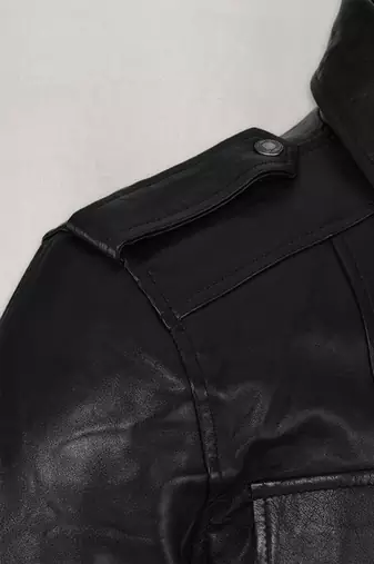 men's black lambskin leather jacket classic zip up style exclusive superior