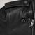 Men's classic side-lace motorcycle leather jacket. action black. zip-out liner,