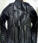 men's black lambskin leather biker jacket premium quilted design modern