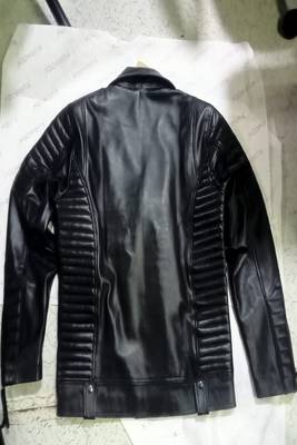 men's black lambskin leather biker jacket premium quilted design modern 2