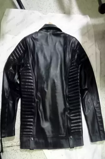 men's black lambskin leather biker jacket premium quilted design modern