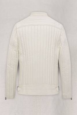 men's off white lambskin leather biker jacket classic moto zip premium 2