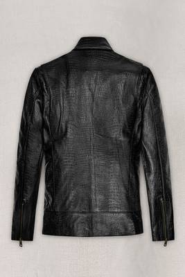 men's black lambskin leather biker jacket asymmetrical zip closure exclusive 2
